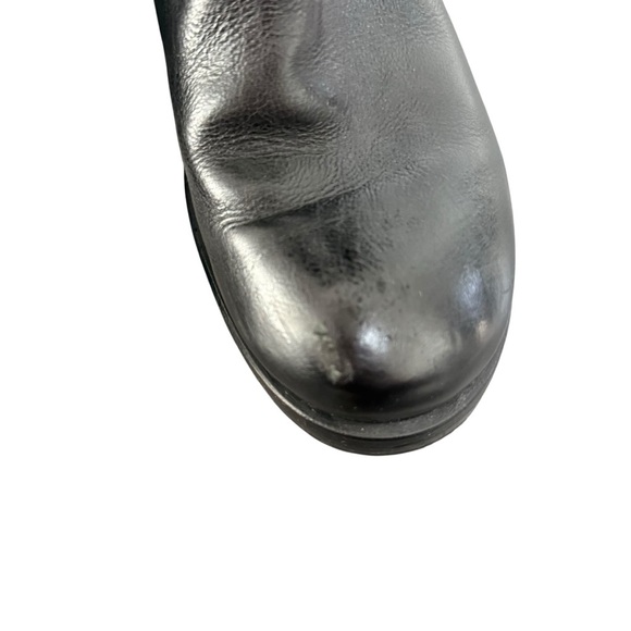 JP David Italy Black Leather Knee-High Boots - Picture 5 of 7